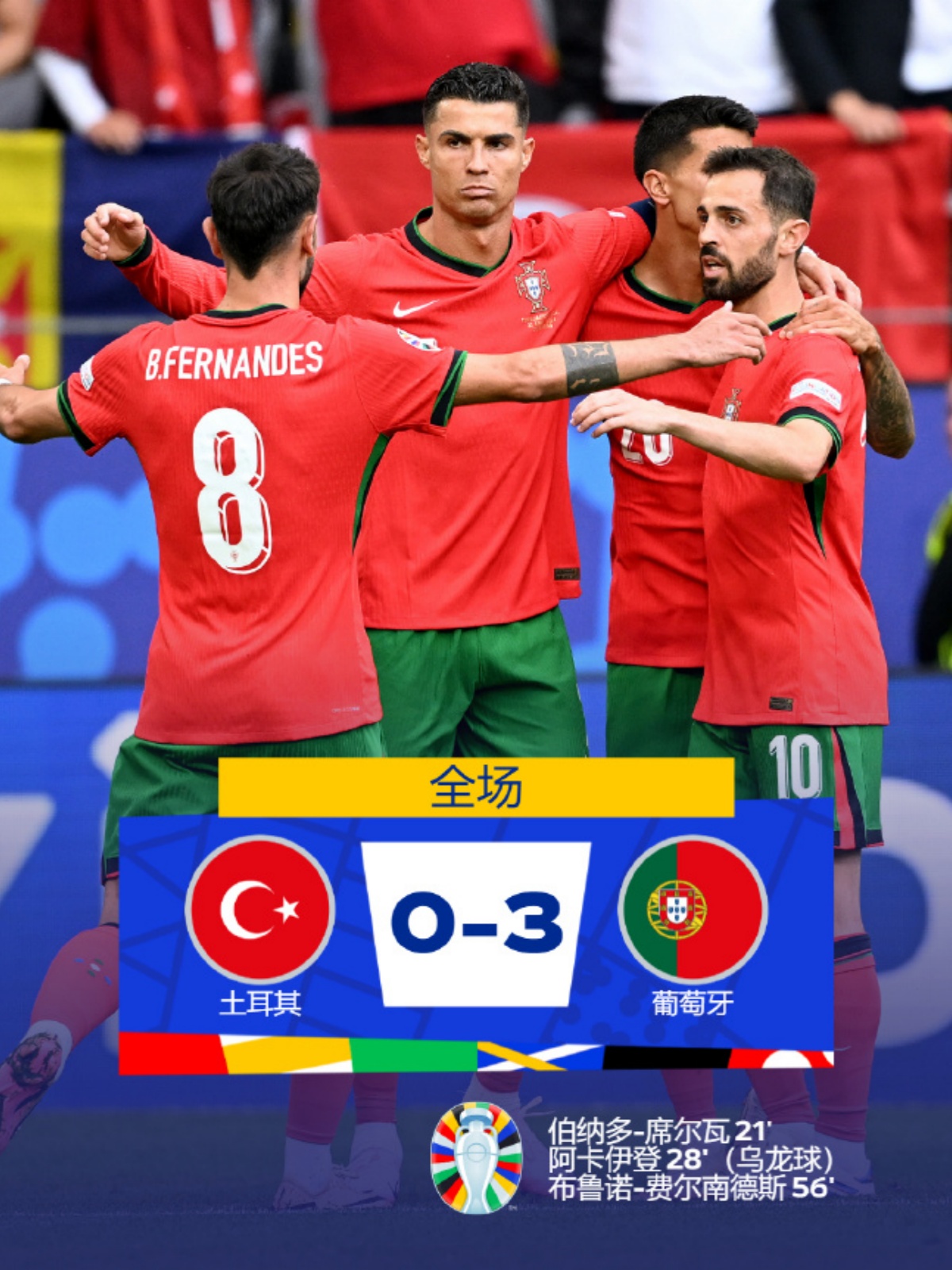 葡萄牙队逆转德国队，奥恰洛夫点燃赛场